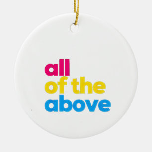 Alle oben genannten LGBT-Pride Monate Keramik Ornament