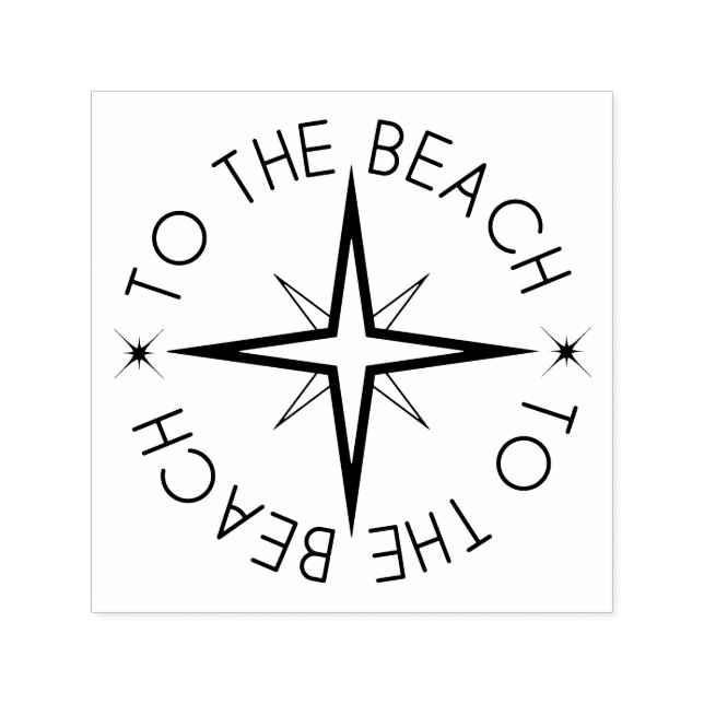 Alle Orientierungen zum Strandkompass witzig Permastempel (Design)