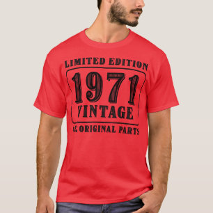 Alle Originalteile Vintag 1971 limitierte Auflage T-Shirt