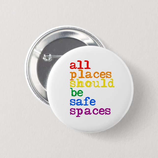 Alle Orte sollten sichere Räume haben Button (Vorne & Hinten)