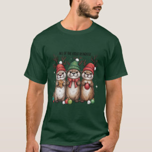 Alle Otter-Rentiere Weihnachten Tier Winter T-Shirt