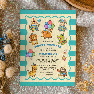 Alle Party Animals werden gerufen Blue ZOO Erster  Einladung