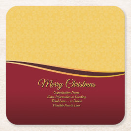 ALLE Party der Textorganisation ändern Rechteckiger Pappuntersetzer