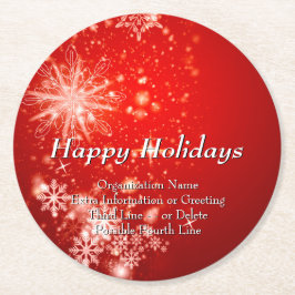 ALLE Party der Textorganisation ändern Runder Pappuntersetzer