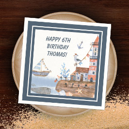 Alle Party im Wasserfarben-Kindergeburtstag Serviette