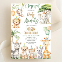 Alle Party-Tiere aufgerufen Dschungel-Safari-Gebur