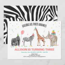 Alle Party-Tiere nennen Zoo wilder