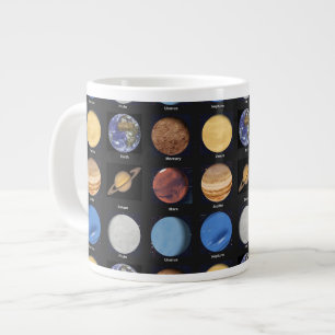 Alle Planeten-Wissenschafts-Fotos mit Namen Jumbo-Tasse