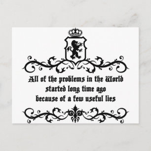 Alle Probleme der Welt ..zitieren Postkarte
