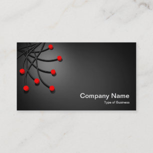 Alle Punkte - rot Visitenkarte