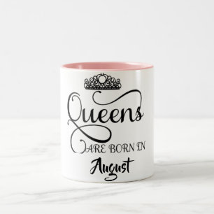 ALLE QUENZEN SIND IN AUGUST-2-Ton-KAFFEE-TASSE GEB Zweifarbige Tasse