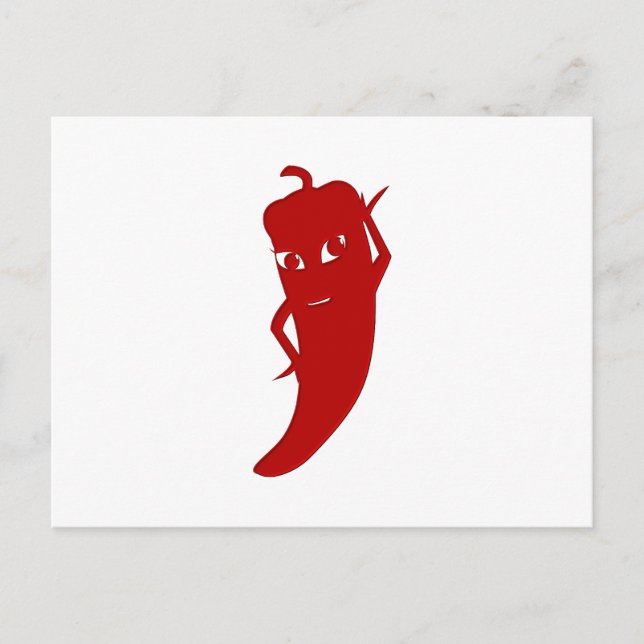 Alle Red Hot Pepper Diva Postkarte (Vorderseite)