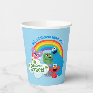 Alle Regenbogen führen zur Sesamstraße Pappbecher