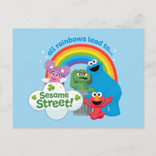 Alle Regenbögen führen zur Sesamstraße Postkarte