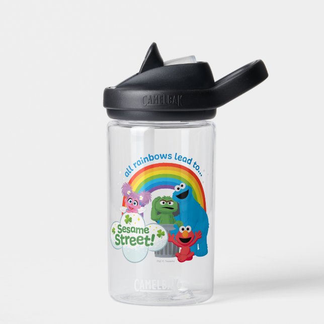 Alle Regenbogen führen zur Sesamstraße Trinkflasche (Links)