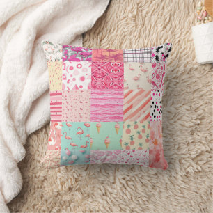 Alle rosa Flamingo Cheat Quilt Muster 2025 Kissen