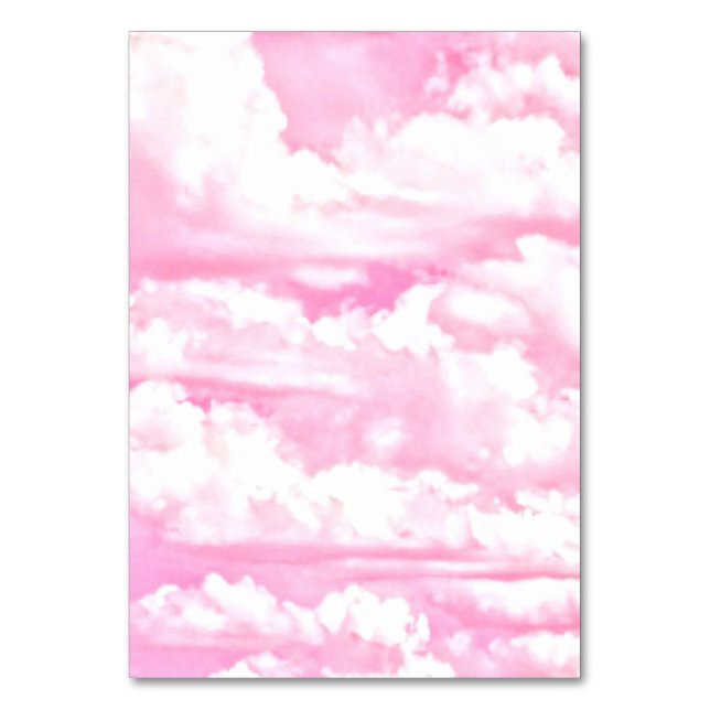 Alle rosafarbenen Farben Tischnummer (Vorderseite)