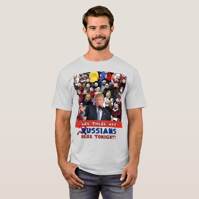 Alle Russen, Trump-Kundgebung, Trump, Russland, Em T-Shirt (Vorne ganz)