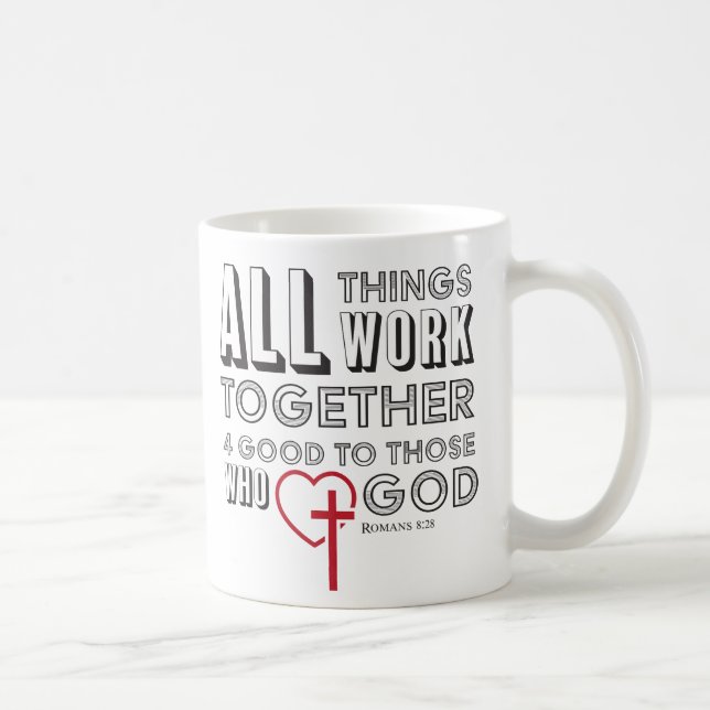 Alle Sachen arbeiten 4 gutes inspirierend zusammen Kaffeetasse (Rechts)