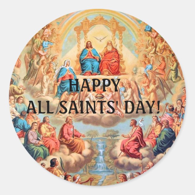 ALLE SAINTS DAY FESTIVAL RUNDER AUFKLEBER (Vorderseite)