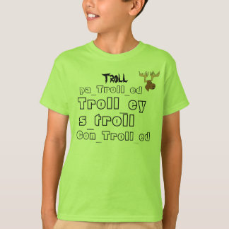 alle Schleppangelwörter und iTrollArmy Logo T-Shirt