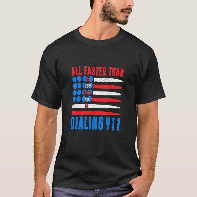 Alle schneller als das Wählen 911 4. Juli 2002 Ame T-Shirt (Vorderseite)