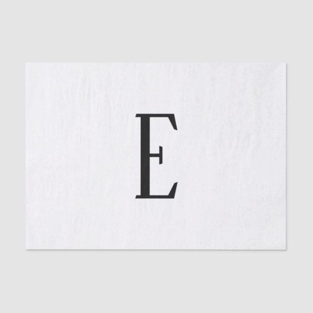 Alle Schreiben | Schwarz-Weiß- oder DIY-Farben Seidenpapier (Vorderseite)