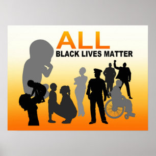 Alle schwarzen Lebensfragen sind wichtig Poster