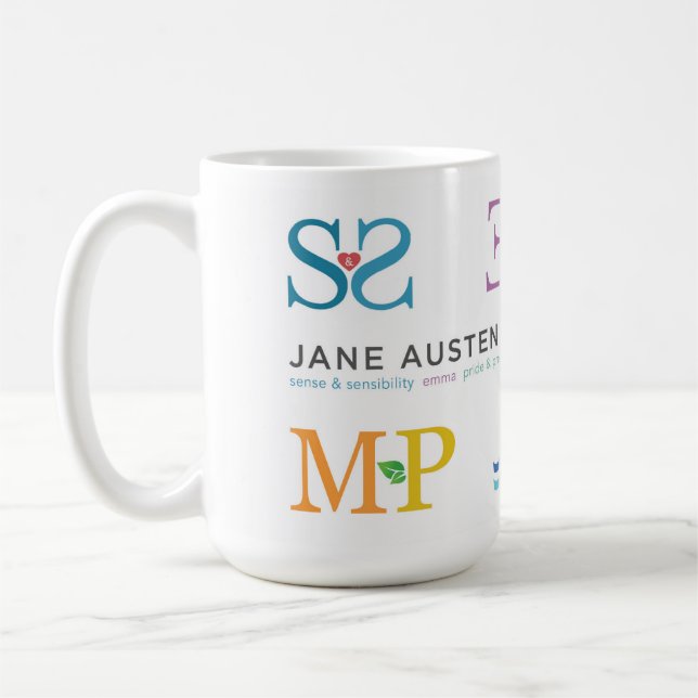 Alle sechs Romane Tassen Austen JASP (Links)