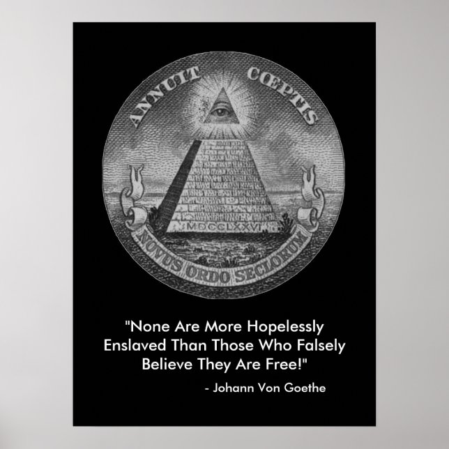 Alle sehen Auge des Illuminati Poster (Vorne)