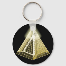 Alle sehen Auge Pyramiden Schlüsselanhänger