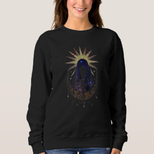 Alle sehen Augen mystische psychische Sterne Sonne Sweatshirt