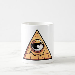 Alle sehen Pyramidenauge Kaffeetasse