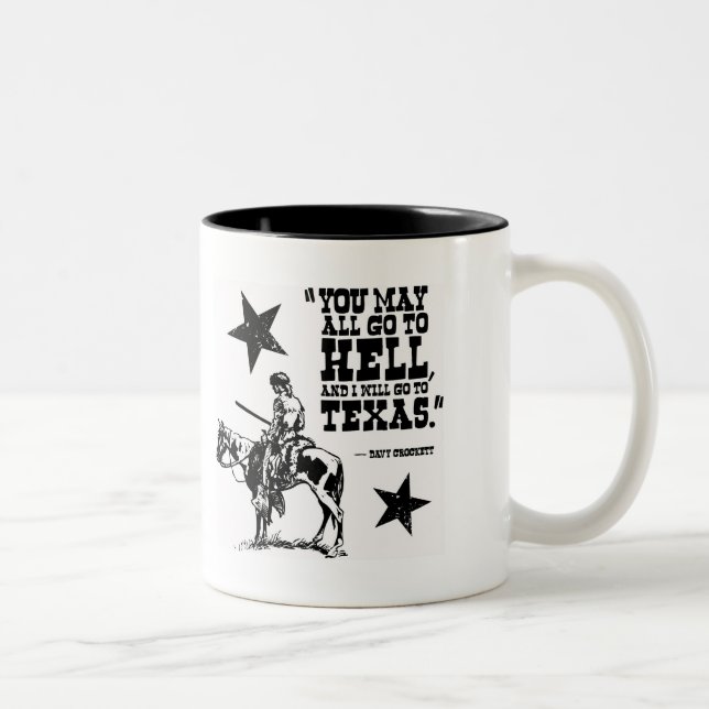 Alle Sie können zur Höllen… Kaffee-Tasse gehen Zweifarbige Tasse (Rechts)