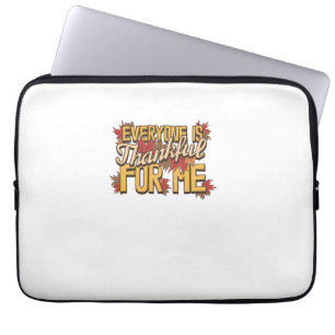 Alle sind dankbar für mich Herbstlaub, die lustig Laptopschutzhülle