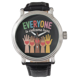 Alle sind hier willkommen armbanduhr