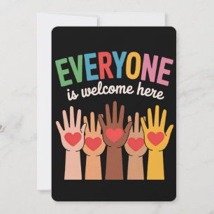 Alle sind hier willkommen einladung