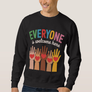 Alle sind hier willkommen sweatshirt
