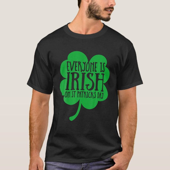 Alle sind irisch am St Patricks Day Patrick Graph T-Shirt (Vorderseite)