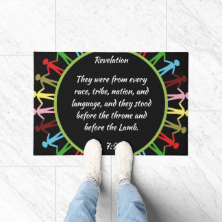 Alle sind vor Ort willkommen Fußmatte