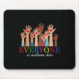 Alle sind willkommen hier Idaho Lehrer Support LGB Mousepad