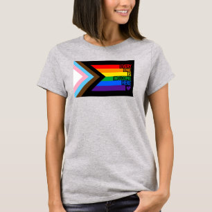 Alle sind willkommen hier (Progress-Pride-Flag) T-Shirt