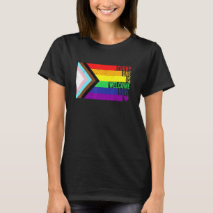 Alle sind willkommen hier Trans Gay Lgbtq Rainbow  T-Shirt