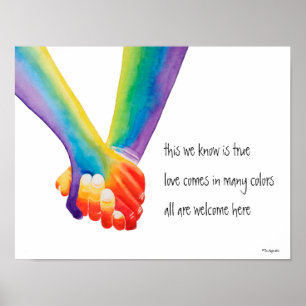 Alle sind willkommenes hier Plakat