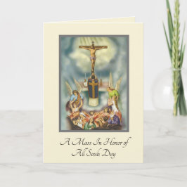 Alle Soule Tag katholische Masse Angebot Karte