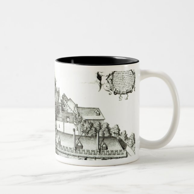 Alle Soule Uni, Oxford-Universität, 1675 Zweifarbige Tasse (Rechts)