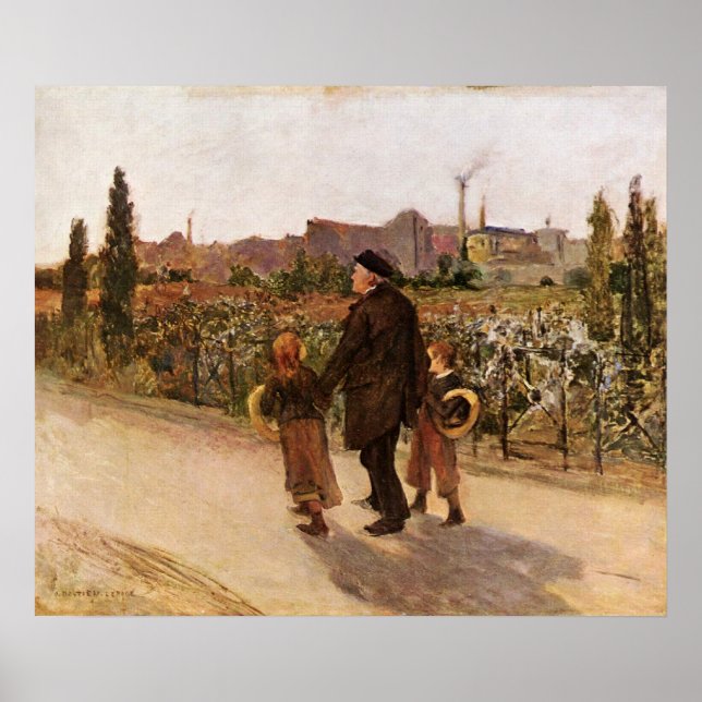 Alle Soule von Jules Bastien-Lepage Poster (Vorne)