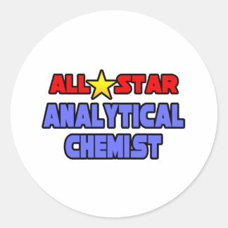 Alle Star Analytical Chemist Runder Aufkleber