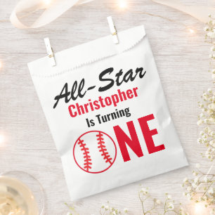 Alle Star Baseball 1. Geburtstag Geschenktütchen