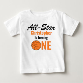 Alle Star Basketball 1. Geburtstag Baby T-shirt